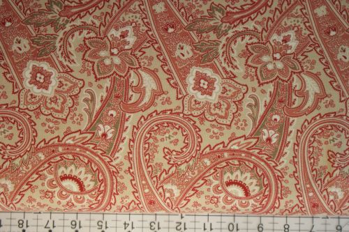 RUE INDIENNE MO1368017 LARGE RED PRINT ON CREAM